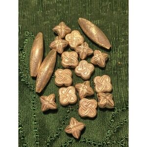 Antique Silver Plated Metal Beads Celtic Knot Clover Charms‎ Lot Jewelry Making